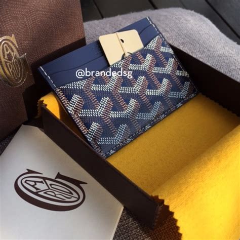 mens blue goyard card wallet|goyard saint sulpice card wallet.